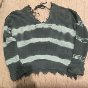 Forever 21 Sweater NWT green tie die